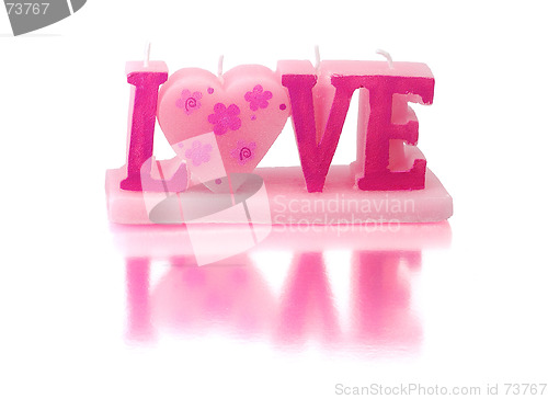 Image of Valentine candle