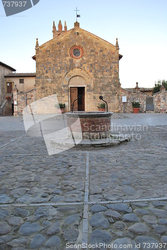 Image of Medieval Church in Monteriggioni
