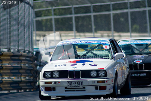 Image of Classic car race during Bang Saen Speed Week