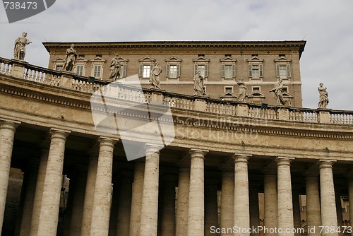 Image of The Colonnade of St. Peter's Basilica in Vatican, Rome, Italy