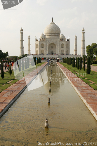 Image of Beautiful mosque Taj Mahal in Agra, India