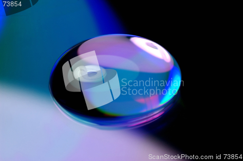 Image of Water droplet on DVD