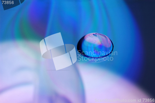 Image of Water droplet on CD