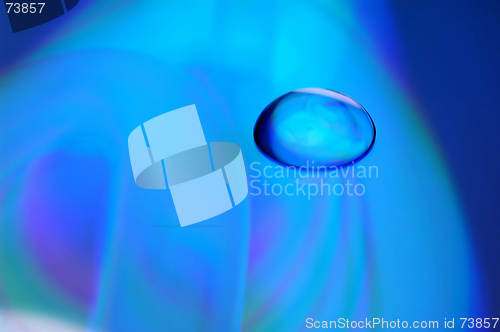 Image of Water droplet on CD