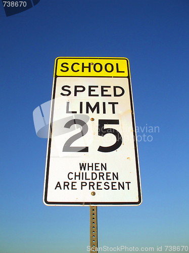 Image of Speed Limit Road Sign