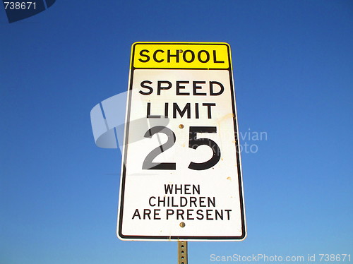 Image of Speed Limit Road Sign