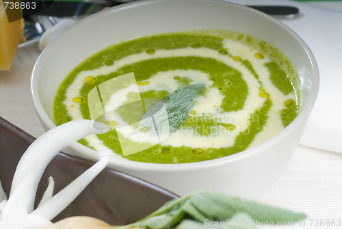 Image of spinach soup