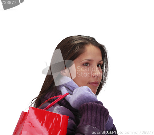 Image of Woman with shopping bag