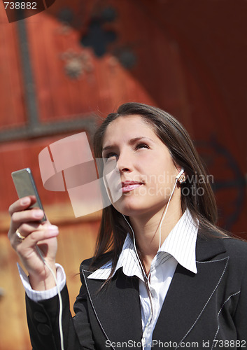 Image of Listening to music
