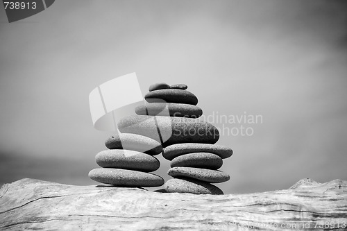 Image of Beach Zen Stone Pile