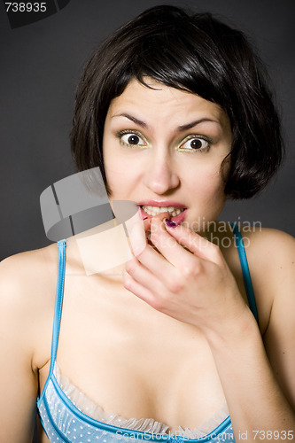 Image of attractive pin-up girl 
