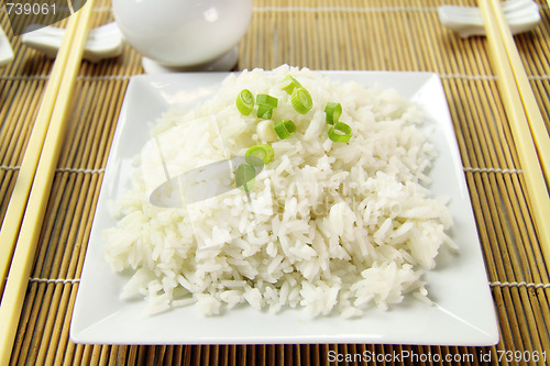 Image of Boiled Rice And Shallots