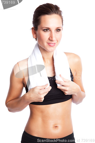 Image of Beautiful sporty woman