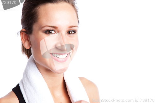 Image of Beautiful sporty woman