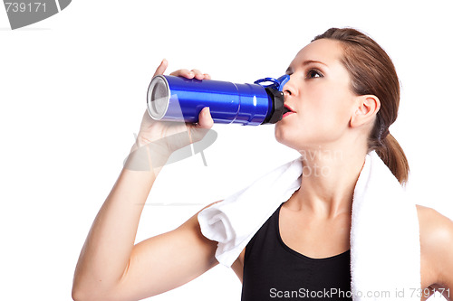 Image of Beautiful exercise woman