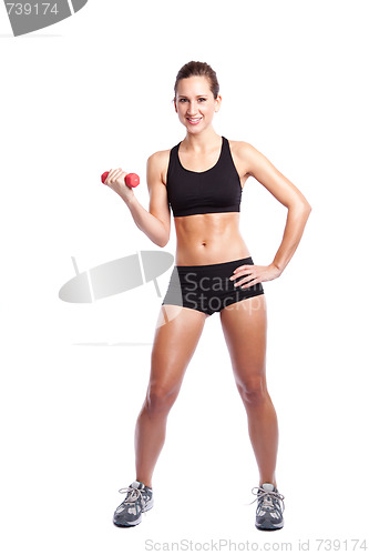 Image of Beautiful exercise woman