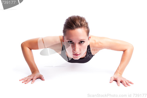 Image of Beautiful exercise woman