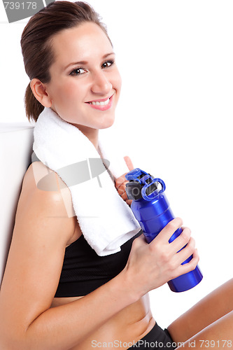 Image of Beautiful exercise woman