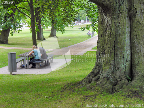 Image of Park in Travemunde, Germany, August 2006