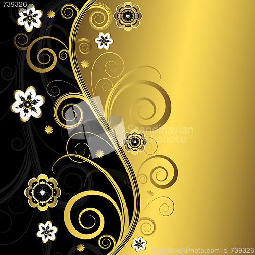 Image of Floral  elegant background 