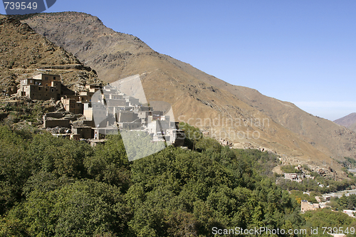 Image of Houses in the village of Imlil in Toubkal National Park, Morocco