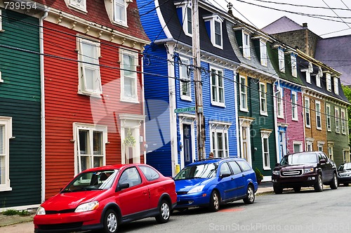 Image of Colorful houses in St. John's