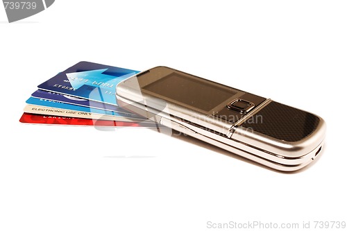 Image of Phone and credit cards