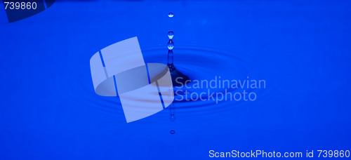 Image of Waterdrop in Blue Tone