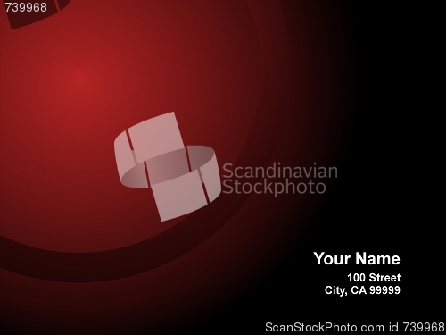 Image of Business Card Red