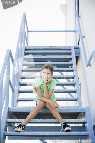 Image of Portrait of Tween Girl