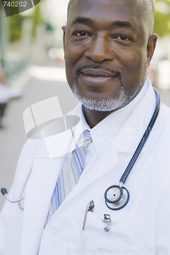 Image of Doctor looking Directly To Camera