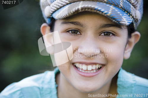 Image of Portrait Of Smiling Tween Girl