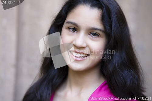 Image of Portrait Of Teen Girl Smiling