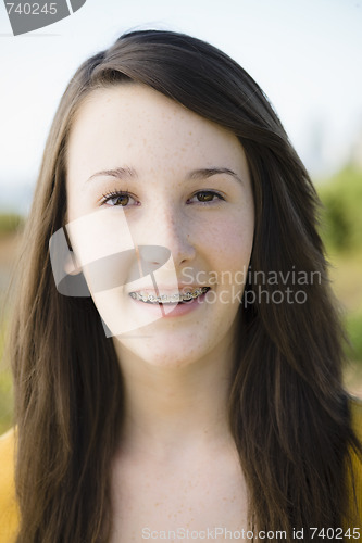 Image of Portrait Of Smiling Teenage Girl