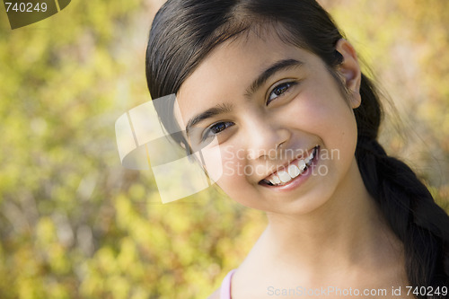 Image of Portait of Smiling  Young Girl