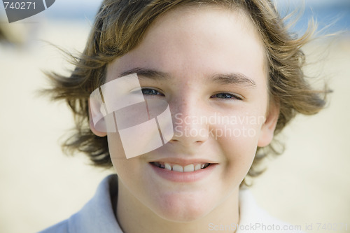 Image of Portrait of Smiling Boy