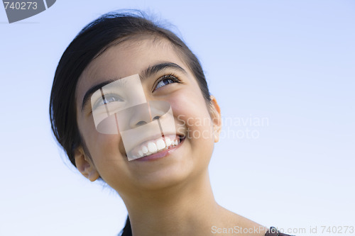 Image of Portrait of Smiling Girl