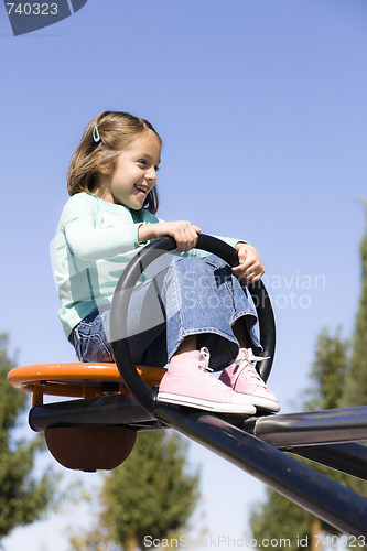 Image of Girl on Seesaw