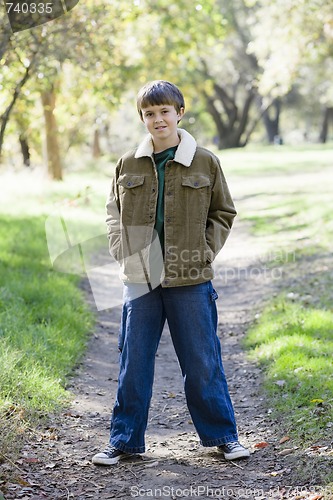 Image of Young Boy in Park