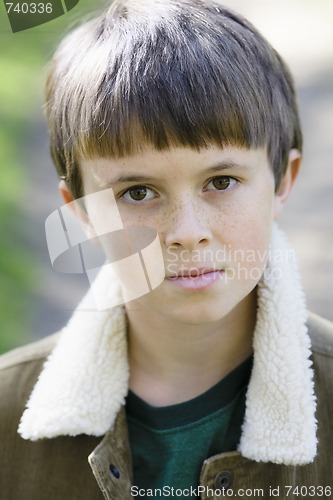 Image of Young Boy in Park