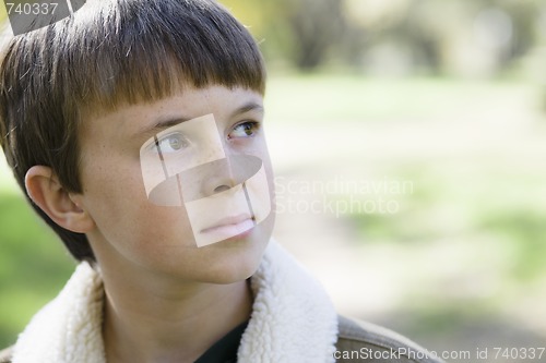 Image of Young Boy in Park