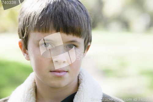 Image of Young Boy Outdoors