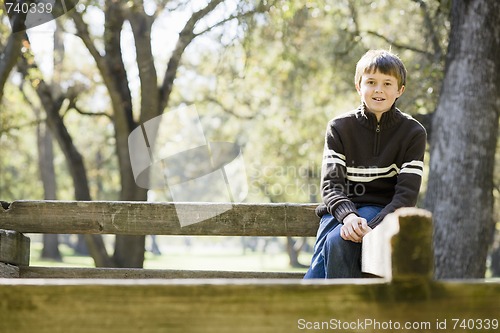 Image of Young Boy in Park