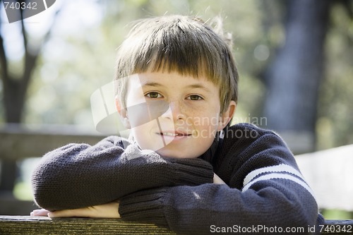 Image of Young Boy in Park