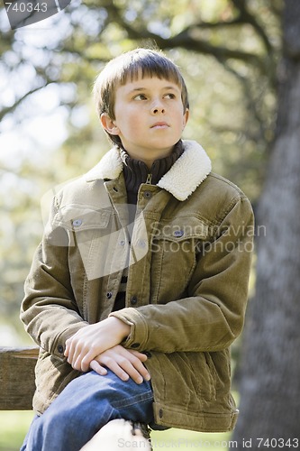 Image of Young Boy in Park