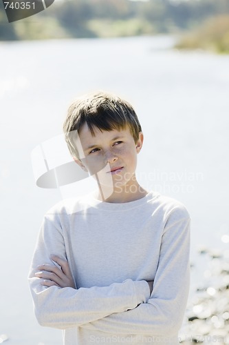 Image of Boy By River