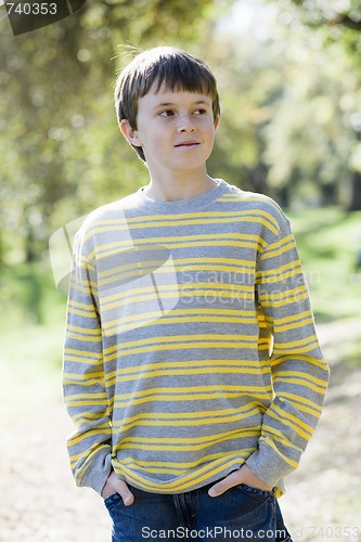 Image of Young Boy in Park