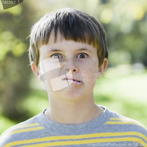 Image of Boy Making Silly Face