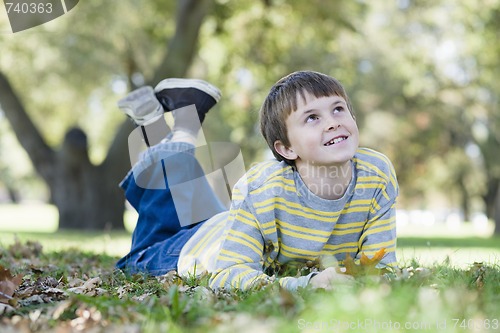 Image of Young Boy in Park