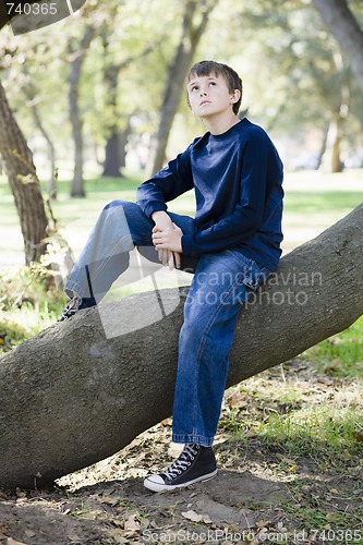 Image of Young Boy in Park